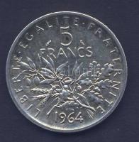 Franciaország 1964. 5Fr Ag T:2/2- ph.