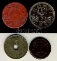 cca 1955 4db különféle bárca: 20f "Darabbér" + 20f "Baromfiipar" + 50f "Bar...