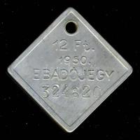 1950. 12Ft ebadójegy T:2