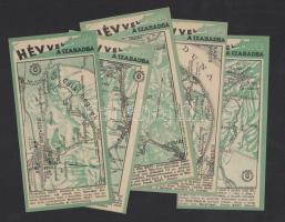 5 db HÉV számolócédula