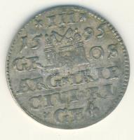 Lengyelország 1595. 3Gr "Sigismund III." Ag T:2-
