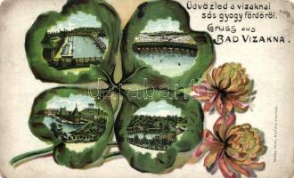 Vízaknasósgyógyfürdő, clover litho (EB)