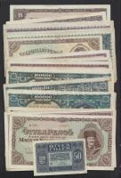 1920-1946. 50f + 50P + 100P + 10.000P bélyeggel + 10.000.000P + 100.000.000P + 1.000.000.000P (9x) + 100.000MP (9x) + 10.000.000MP (2x) + 1.000.000BP (6x) összesen 31db, köztük különböző színváltozatok! T:II,III
