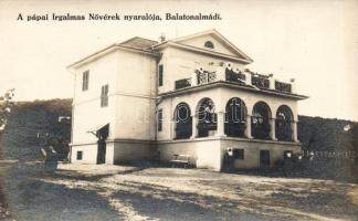 Balatonalmádi pápai Irgalmas Nővérek nyaralója