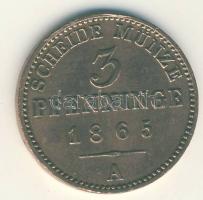Német Államok/Poroszország 1865A 3Pf T:2/2-