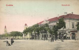 Orosháza Kossuth tér Wigner Géza üzletével