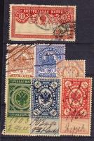 1900-1911 Cári Oroszország 7 db okmánybélyege
