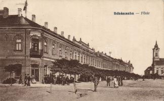 Békéscsaba Főtér a Fiume Szállodával