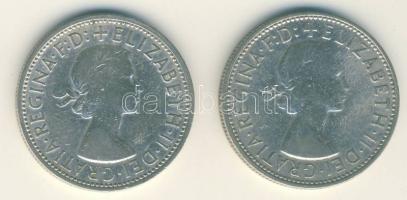 Ausztrália 1960-61. 1Fl Ag (2x) T:2- kis ph