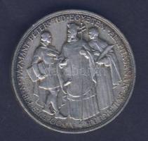 1935. 2P Ag "Pázmány" T:2/2- patina