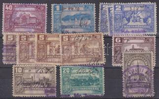 13 db magyar konzuli illetékbélyeg