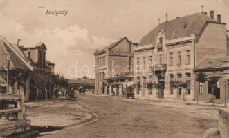 Ipolyság Hotel Pannonia with the shop of István Kumzsik