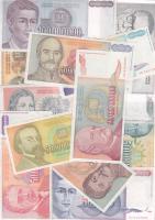 Jugoszlávia 1985-94. 20db modern bankjegy T:II,III