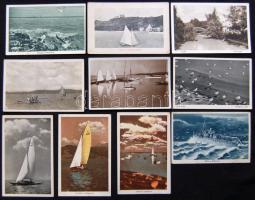 10 db jó minőségű, háború előtti Balaton képeslap