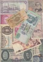 Vegyes magyar és külföldi papírpénz tétel, összesen 20db, főleg pengők és forintok T:vegyes