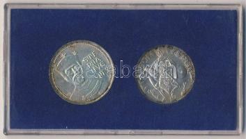 1972. 50Ft Ag + 100Ft Ag "Szt.István" pár T:BU Eredeti plasztiktokban!