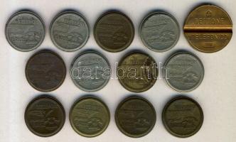 Magyar Posta Telefonérme (12x) + 1db olasz telefonérme T:vegyes