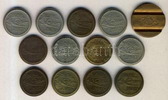 Magyar Posta Telefonérme (12x) + 1db olasz telefonérme T:vegyes
