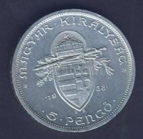 1938. 5P Ag "Szent István" T:2