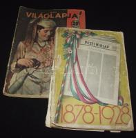 1928-1938 Pesti Hírlap, Tolnai Világlapja, Peti Hírlapo melléklete sok képpel kb 20 db újság
