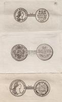 cca 1800 Reichsthaler és krajcár acélmetszetek (össz. 3 db) képe, valószínűleg tájékoztatási célból ...
