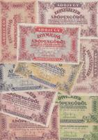 1946. 10.000AP (7x) kétféle változat +  50.000AP (3x) kétféle változat + 100.000AP (4x) kétféle változat + 500.000AP + 1.000.000AP (2x) két klf + 10.000.000AP T:II,III