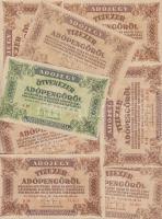 1946. 10.000AP (7x) kétféle változat +  50.000AP (3x) kétféle változat + 100.000AP (4x) kétféle vált...