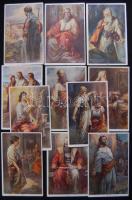 Primus Postkarte - 11 db használatlan bibliai festménylap szép állapotban