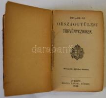Az 1865-67 és az 1868-ik évi országgyűlési törvényczikkek, és a polgári perrendtartás. A törvények k...