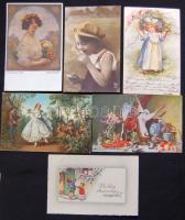 24 db jó minőségű háború előtti vegyes motívumlap lithokkal