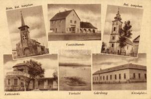 Gárdony vasútállomással és autócsárdával (EB)