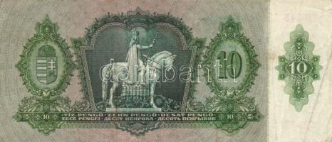 1930. 20P + 100P + 1936. 10P mindegyik hamis nyilaskereszt felülbélyegzéssel T:II-,III-