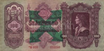 1930. 20P + 100P + 1936. 10P mindegyik hamis nyilaskereszt felülbélyegzéssel T:II-,III-