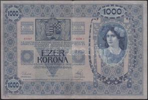1902. 1000K "Ausgegeben nach dem 4. Oktober 1920." felülnyomással! T:III(kis beszakadás)