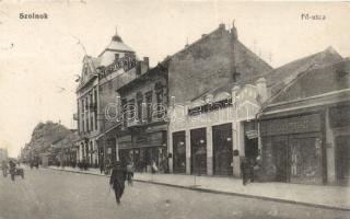 Szolnok Fő utca a Korzó Kávéházzal és Grünbaum Ferenc üzletével (kis szakadás / small tear)