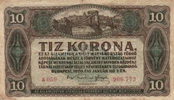 1913-1923. 20f (2x) + 50f + 1K (5x) különféle felülbélyegzésekkel + 2K (5x) 4klf típus + 10K (3x) ké...