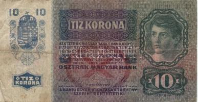 1913-1923. 20f (2x) + 50f + 1K (5x) különféle felülbélyegzésekkel + 2K (5x) 4klf típus + 10K (3x) ké...