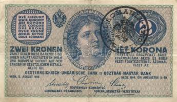 1913-1923. 20f (2x) + 50f + 1K (5x) különféle felülbélyegzésekkel + 2K (5x) 4klf típus + 10K (3x) ké...