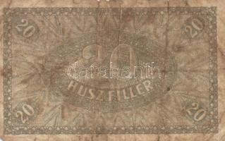 1913-1923. 20f (2x) + 50f + 1K (5x) különféle felülbélyegzésekkel + 2K (5x) 4klf típus + 10K (3x) ké...