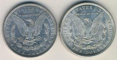 USA 1882. 1$ Ag "Morgan" T:2- ph. + USA 1921. 1$ Ag "Morgan" T:2