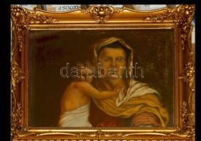 XIX. sz eleje: Jelzés nélkül: Madonna gyermekével, olaj-vászon, szép régi, üvegezett keretben (egy helyütt kis hiba). A kép valószínűleg egy nagyobb festmény része volt 80x65 cm