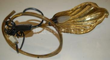 2 db levél formájú réz asztali lámpa