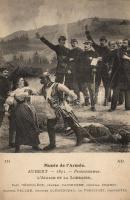 Protestataires, l'Alsace et la Lorraine; Dérouléde, Faidherbe, Chanzy, Keller, Clémenceau, Freycinet, Gambetta / WWI French military propaganda s: Aubert, Első Világháborús Francia propaganda s: Aubert
