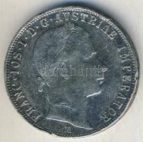 Ausztria /Olasz verdejel 1858M 1Fl Ag "Ferenc József" T:3+/2- ph.