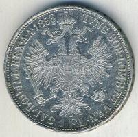 Ausztria /Olasz verdejel 1858M 1Fl Ag "Ferenc József" T:3+/2- ph