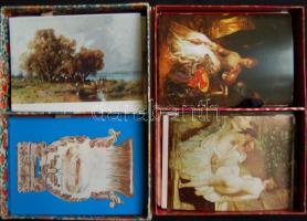 Művészeti reprodukciók, múzeumok - kb. 350 db megíratlan modern képeslap