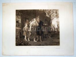 cca 1850 4 db rézmetszet: Woernle, Doby, Rauscher, Michaelek / 4 etchings from different artists 29x...