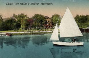 Siófok a Központi Szállodával, Divald és Monostory