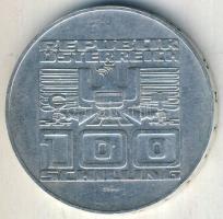 Ausztria 1975. 100Sch Ag "20 éves az Államszerződés" T:2