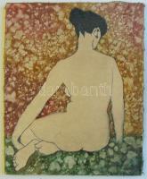 Fock A. jelzéssel: Női akt, olaj-vászon 40x50cm